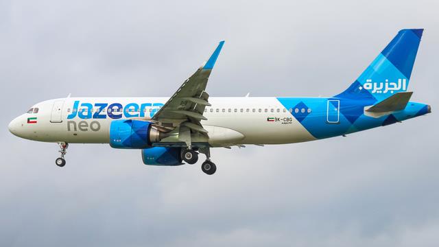 9K-CBG:Airbus A320:Jazeera Airways